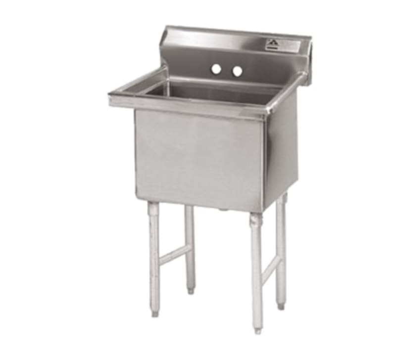 Advance Tabco FC-1-1620-X Special Value One Compartment Sink, 16" x 20" Bowls