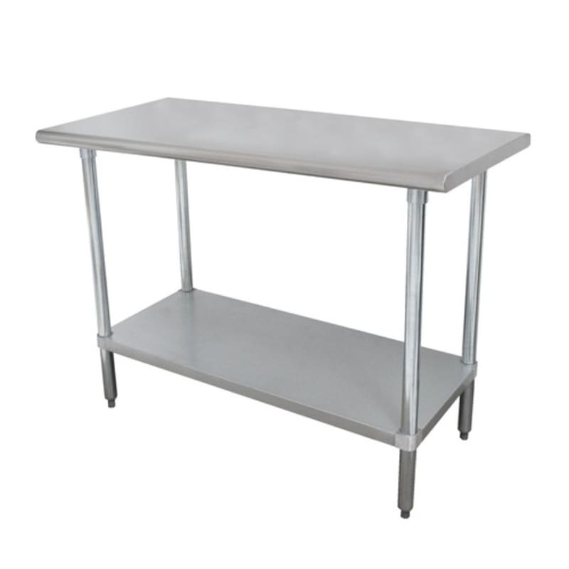 Advance Tabco ELAG-364-X 48" W x 30" D 430 Stainless Steel 16 Gauge Galvanized Base Special Value Work