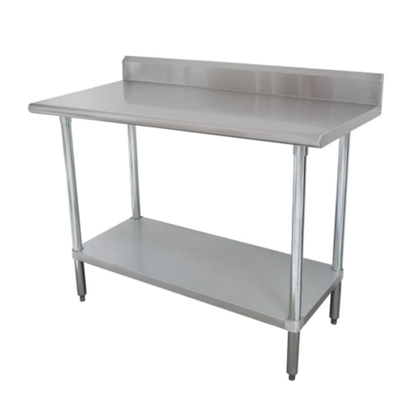 Advance Tabco KMSLAG-244-X 48" W x 24" D 304 Stainless Steel 16 Gauge Stainless Steel Base Special Value Work