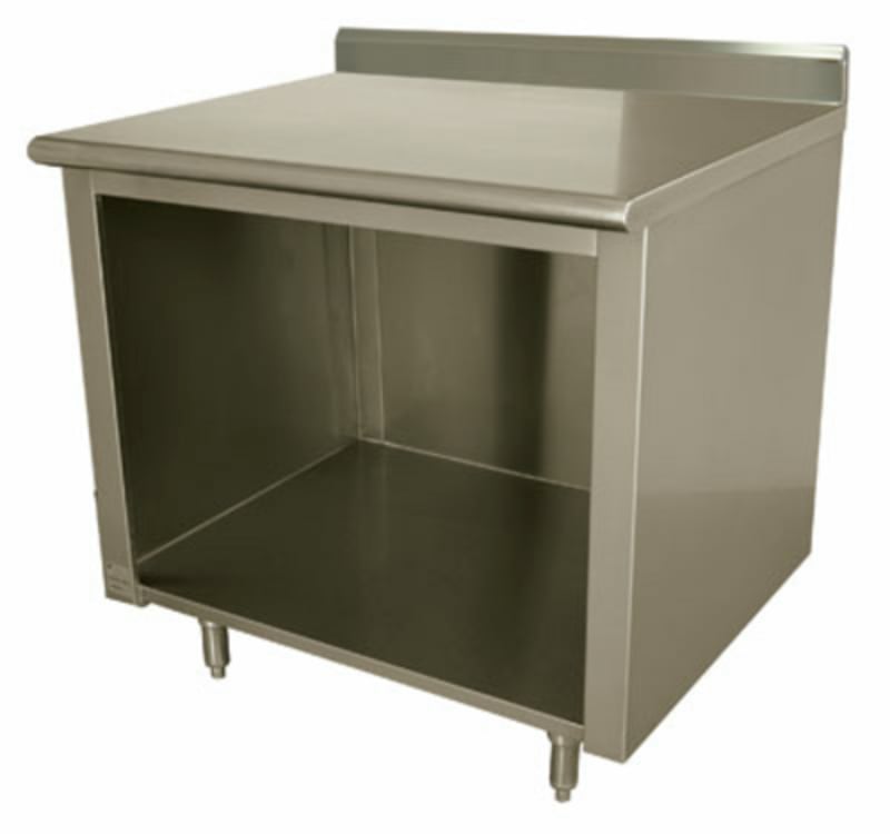 Advance Tabco EEK-SS-304-X Open Front Cabinet Base Work Table, with Top, and - 480"W x 300"D x 40.50"H