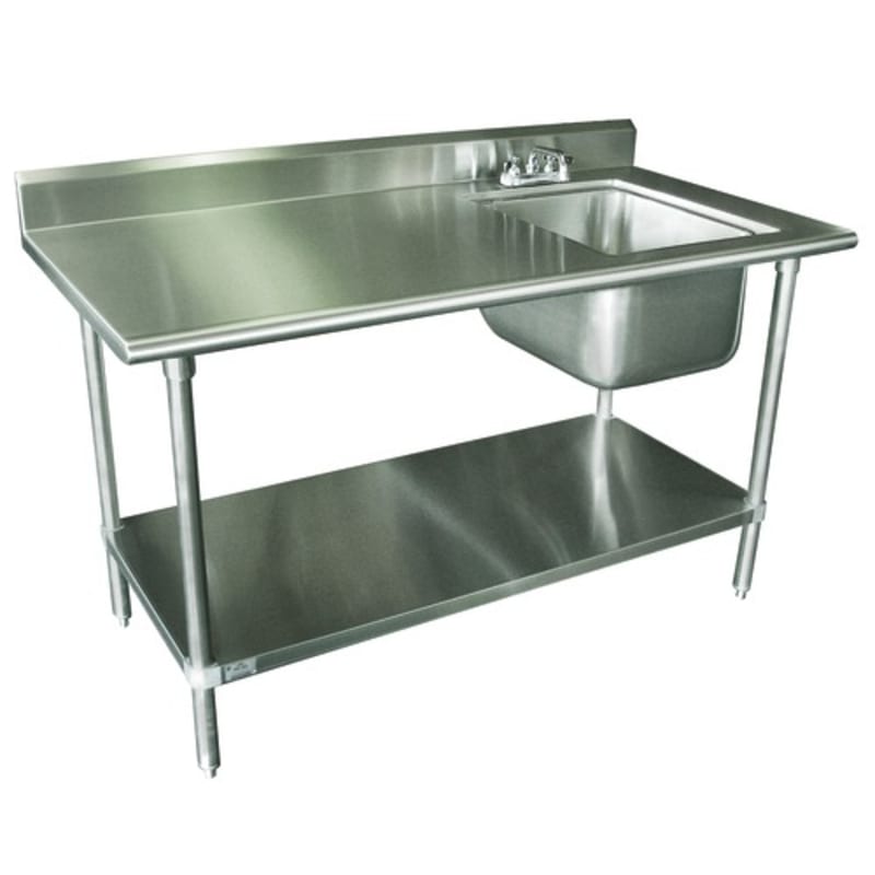 Advance Tabco KLAG-11B-305R-X Work Table Sink 60"W