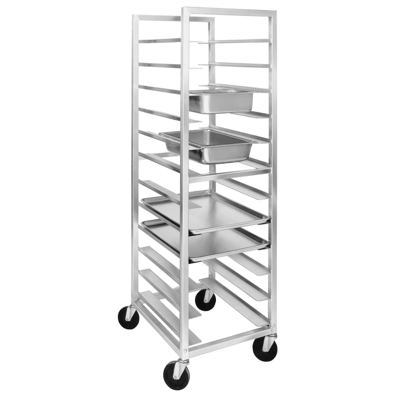 Channel Mfg UTR-12 Universal Welded Aluminum Pan Rack, 5" Spacing, 12 Pan, End Load