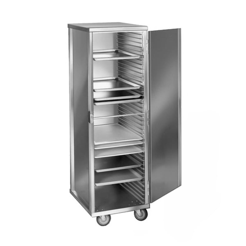 Channel Mfg 53C Enclosed Aluminum Bun Pan Rack, Uninsulated, 1.5" Spacing, 40 Pan Capacity, End Load