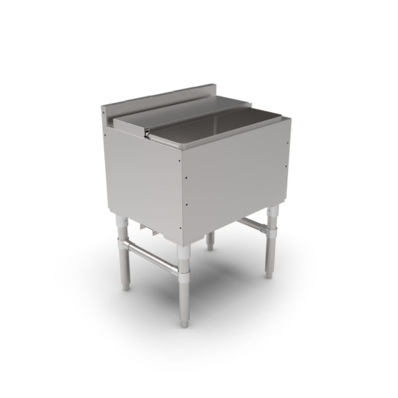 John Boos UBIB-1824-CP7-X 24" x 18" Slim-Line Underbar Ice Bin/Cocktail Unit