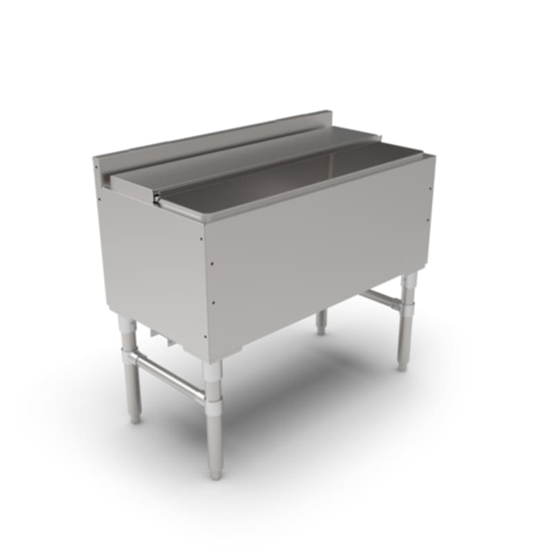 John Boos UBIB-1836-CP7-X 36" x 18" Slim-Line Underbar Ice Bin/Cocktail Unit