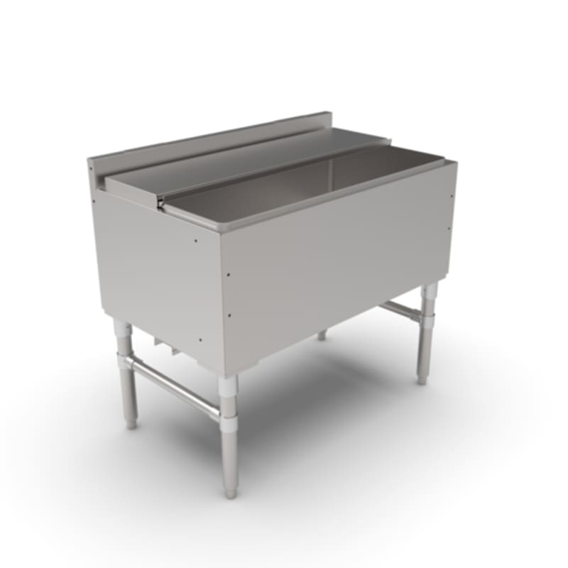 John Boos UBIB-2136-CP10-X 36" x 21" Underbar Ice Bin/Cocktail Unit
