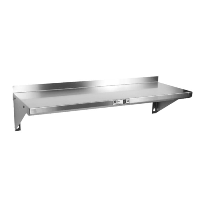 John Boos BHS1660-X 60" x 16" Stainless Steel Wall Shelf