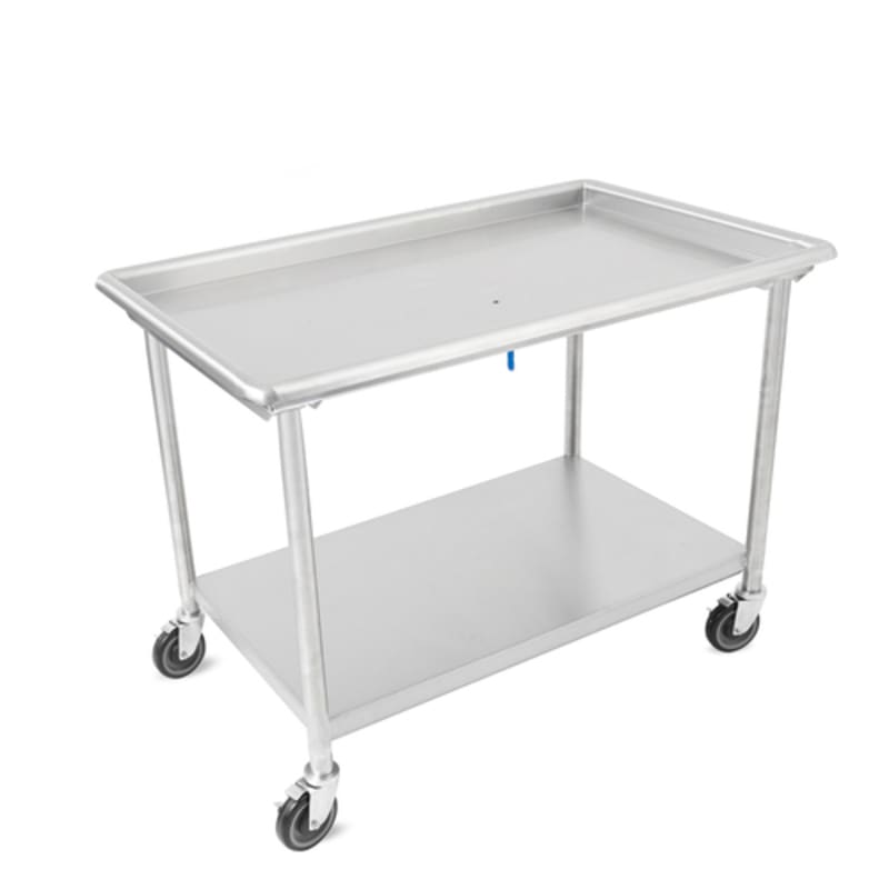 John Boos DST6-3049SSW-C-X 48-7/8" x 30-3/8" Dish Sorting Table with 2-1/4" Raised Edge and Casters