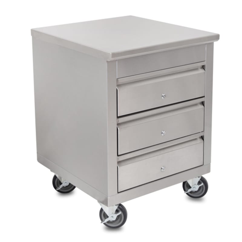 John Boos 4CD4-2724-C-X 24" Mobile Drawer Cabinet, 3-Tier