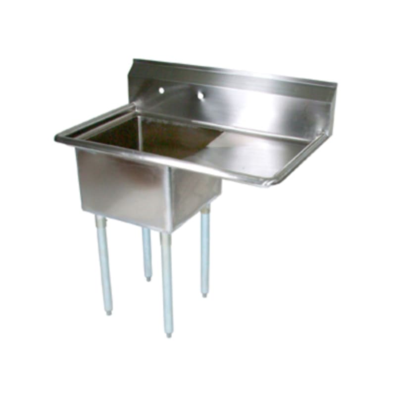 John Boos E1S8-1620-12R18-X E-Series One Compartment Sink with 16" x 20" Bowl