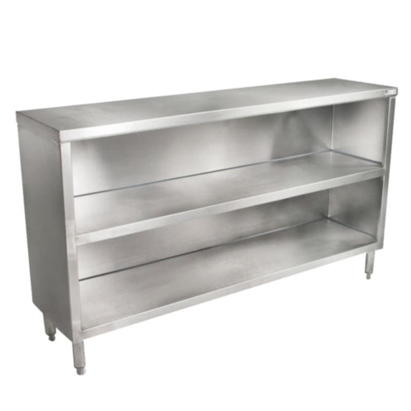 John Boos EDSC8-1872-X 72" x 18" Stainless Steel Dish Cabinet