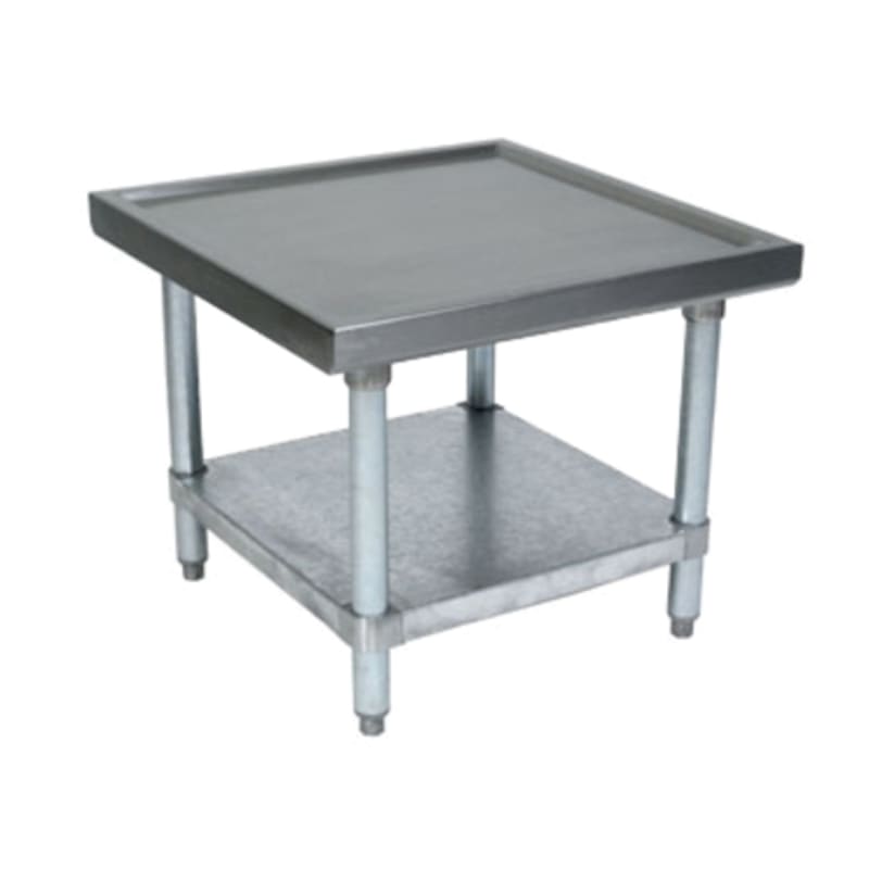 John Boos MS4-2430SSK-X 30" x 24" Equipment Stand with Marine Edge, Stainless Steel Legs and Undershelf