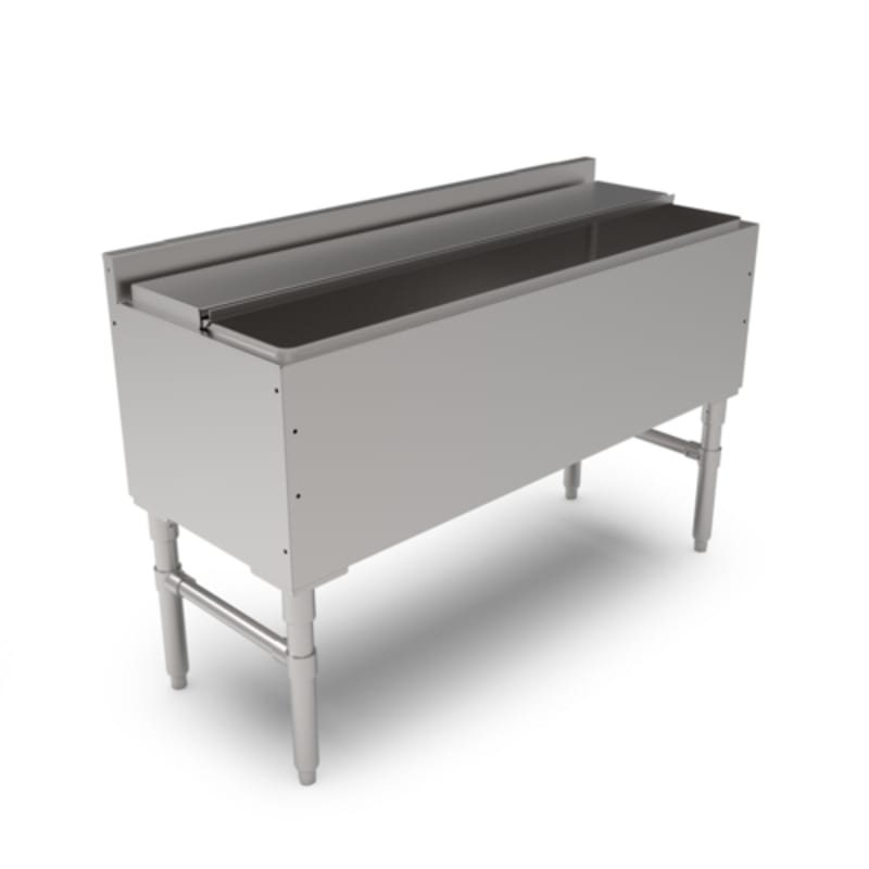 John Boos UBIB-1848-X 48" x 18" Slim-Line Underbar Ice Bin/Cocktail Unit