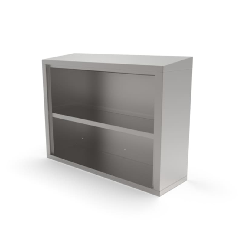 John Boos WCO-48-X 48" Open Front Stainless Steel Wall Cabinet