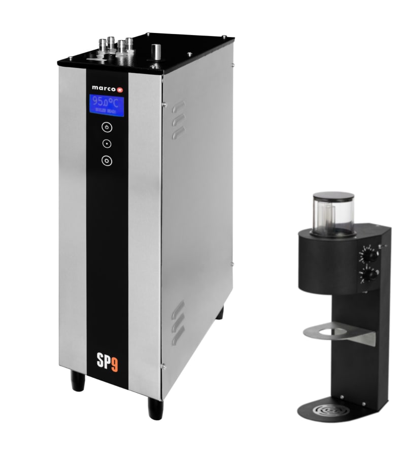 Marco Beverage Systems 1000832US SP9 Single Head Pour Over Coffee Brewer Kit, Black, 230V