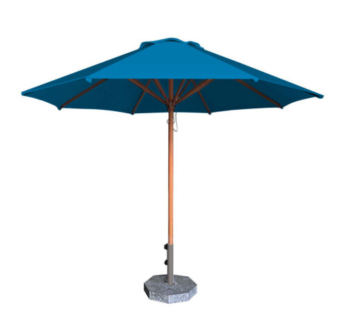 Dù đúng tâm 1 tầng thân gỗ 3m - Xanh dương nhạt
