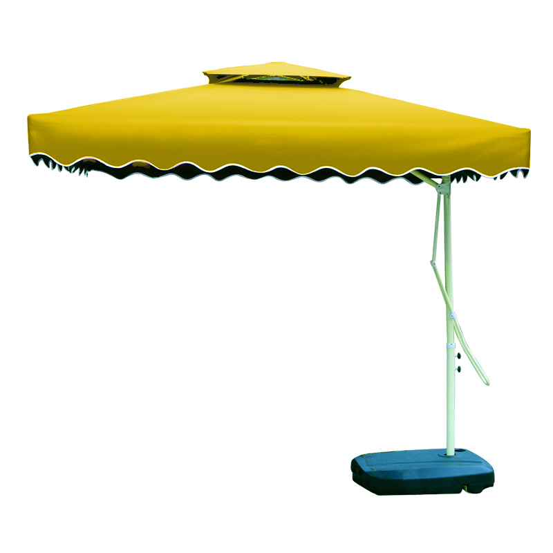 Dù lệch tâm vuông nhập khẩu 2,5mx2,5m - Màu vàng