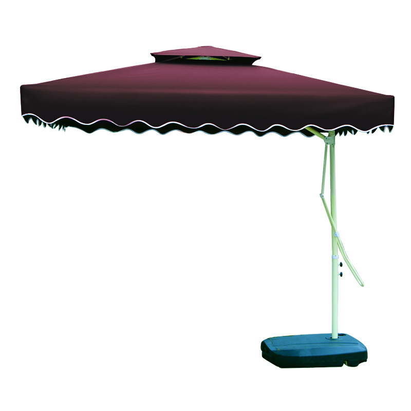 Dù lệch tâm vuông nhập khẩu 2,5mx2,5m - Màu nâu nhạt