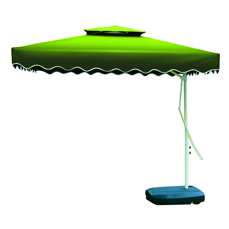 Dù lệch tâm vuông nhập khẩu 2,5mx2,5m - Màu xanh chuối non