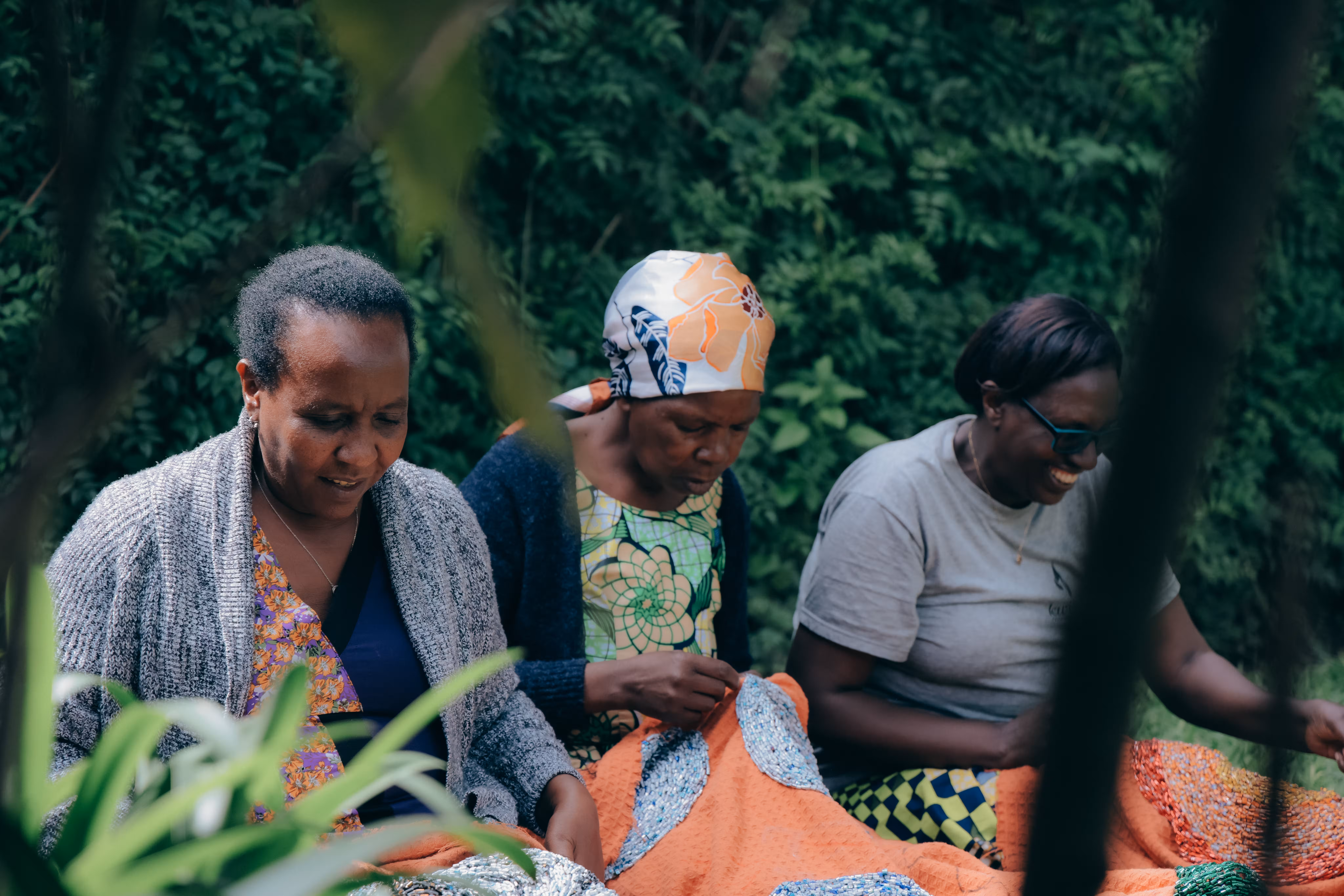 Women artisans crafting