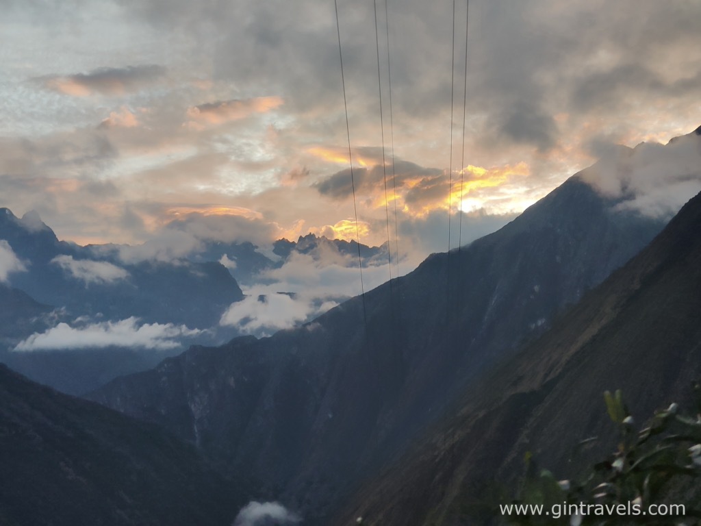 Sun light reflected from the clouds