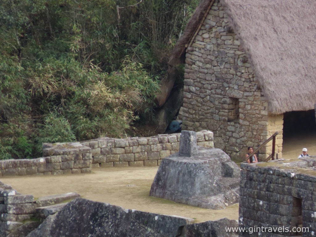 Zoomed in on Intihuatana astronomical instrument