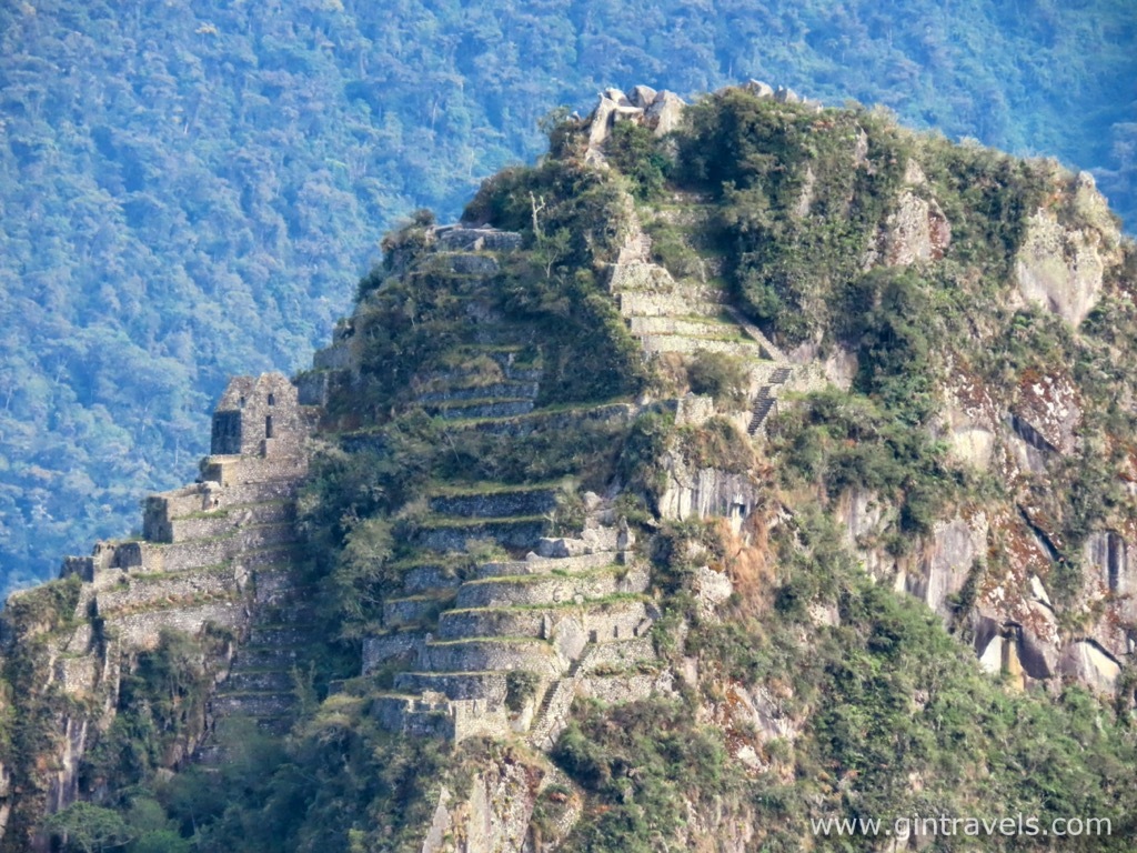 Zoomed in Huayna Picchu