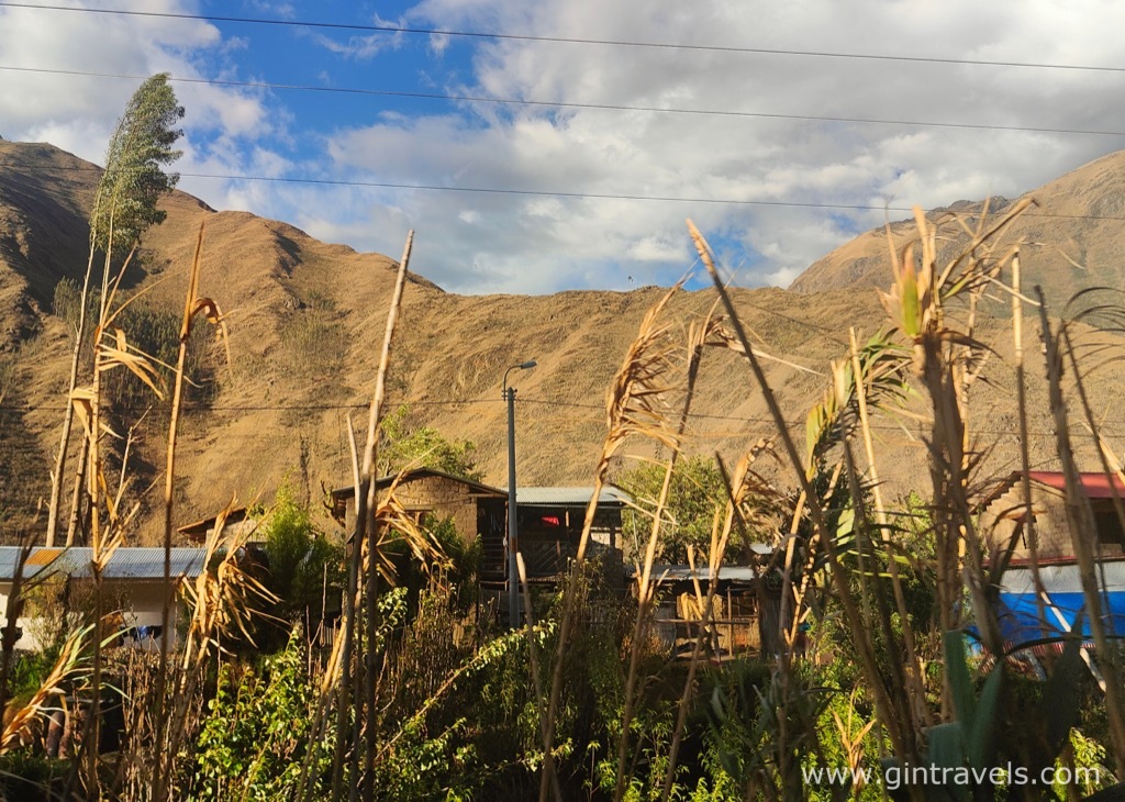 Settlement visable through the window