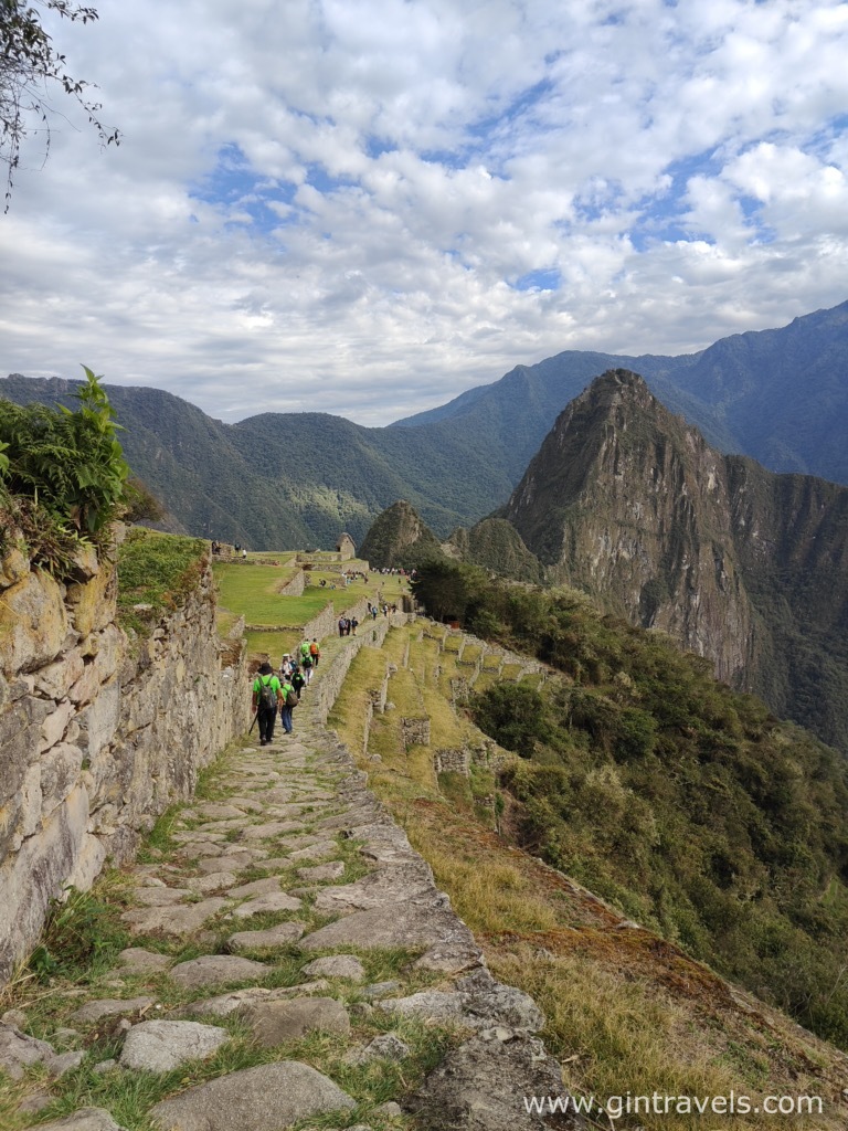 Machu Picchu already visible