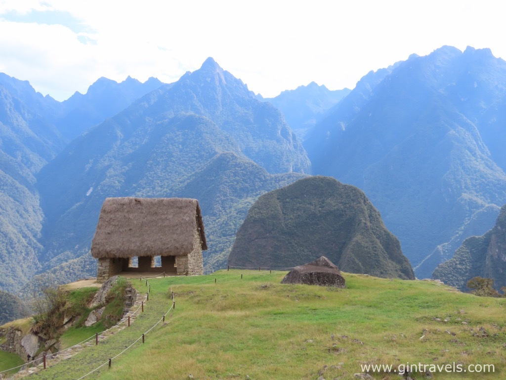 One of Inca houses visible from terraces