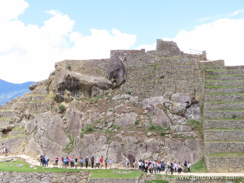 Close up of Intihuatana temple