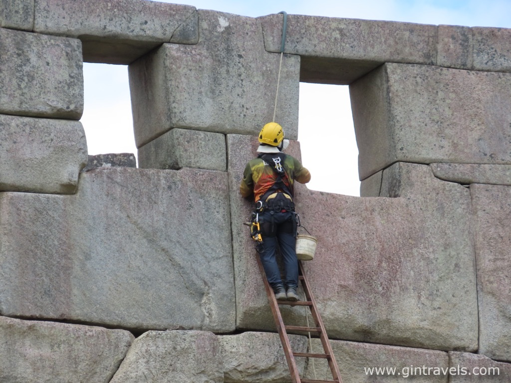 Some restoration in action of perfectly cut stones