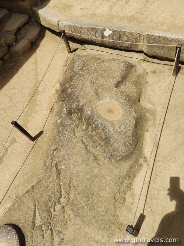 The Mortar stone in the House of the Inca