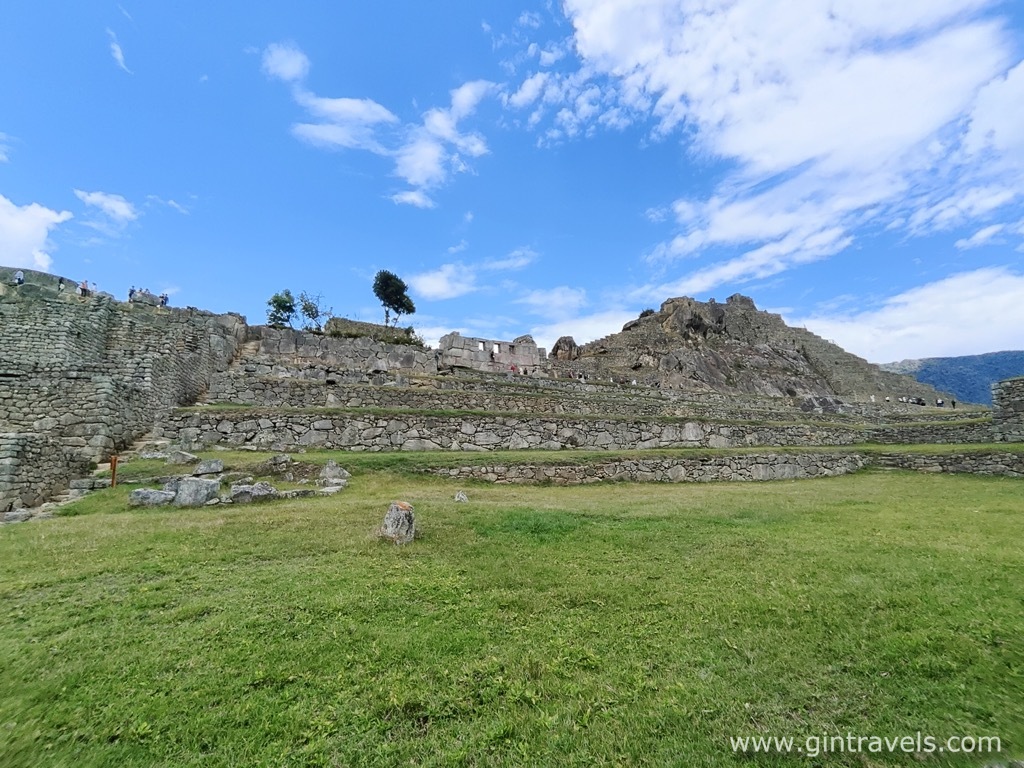 The Temple of Three Windows and Intihuatana on the right