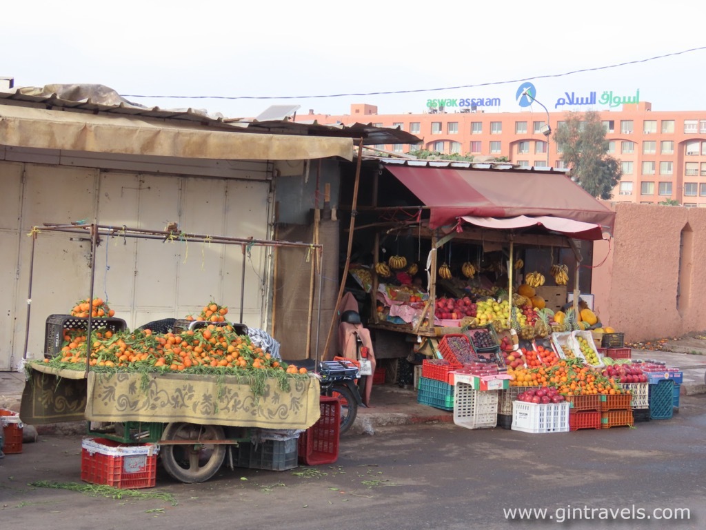Fruit stalls in Marrakesh