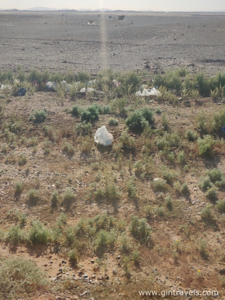 More plastic on the field, Trash in Morocco