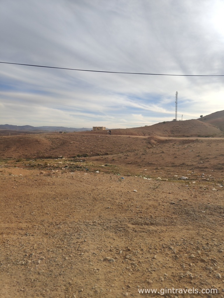 Visible trash by the road, Morocco
