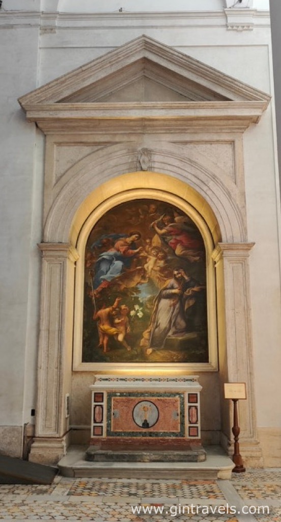 One of the side altars in Basilica di Santa Croce in Gerusalemme