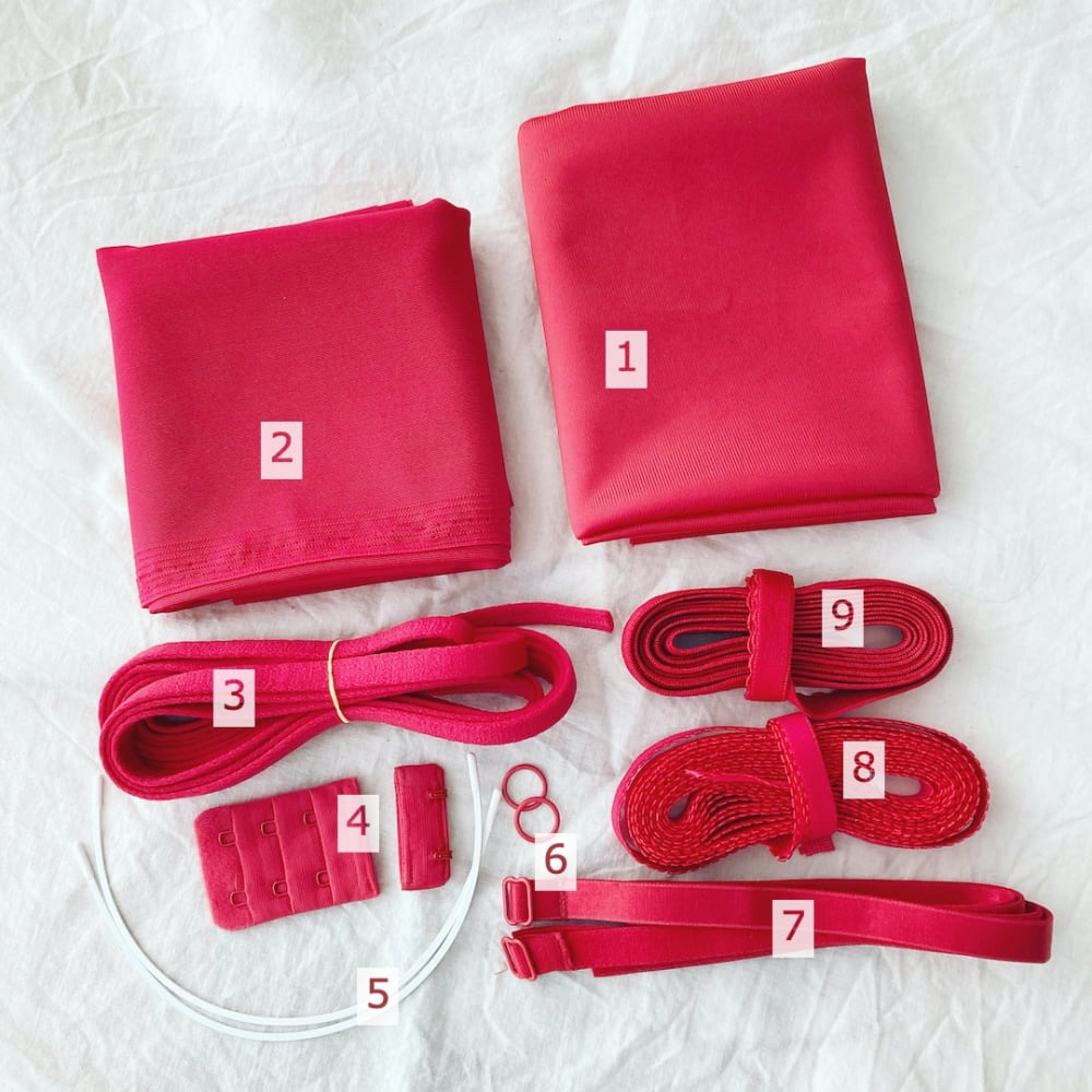 Bra making supplies