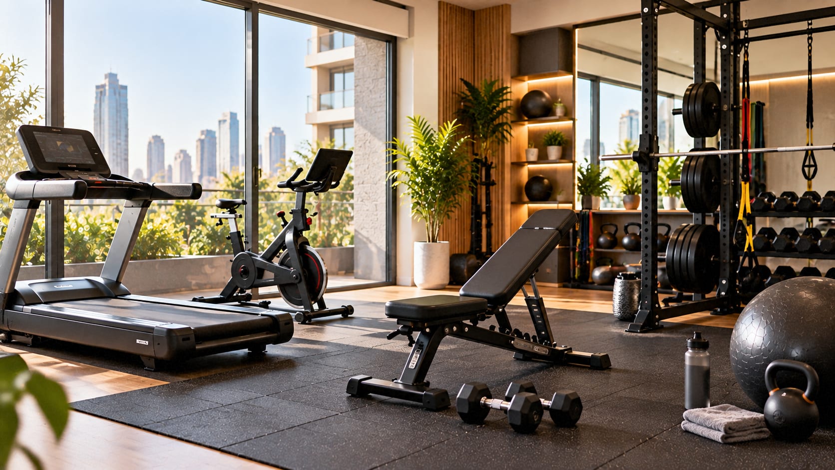 Apartment & Residential Gym Equipment: Compact Layout, Flooring & Buying Guide in Oman