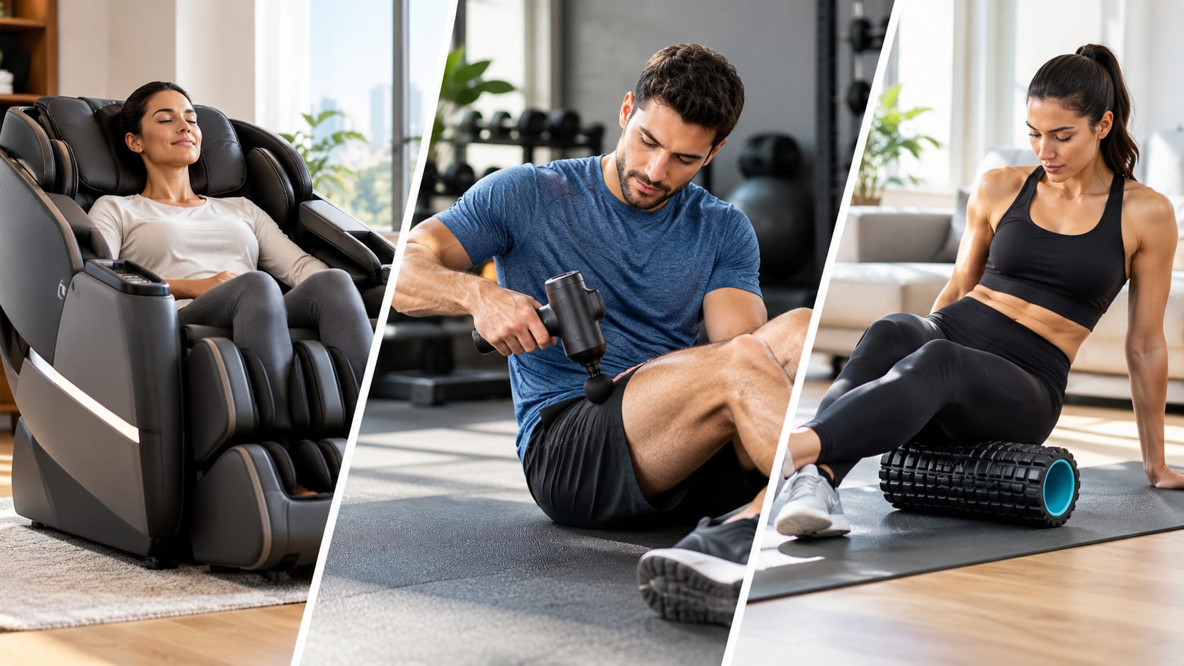 Massage Chair vs Massage Gun vs Foam Roller: Best Recovery Option for Your Needs, Budget & Home Use in Bahrain