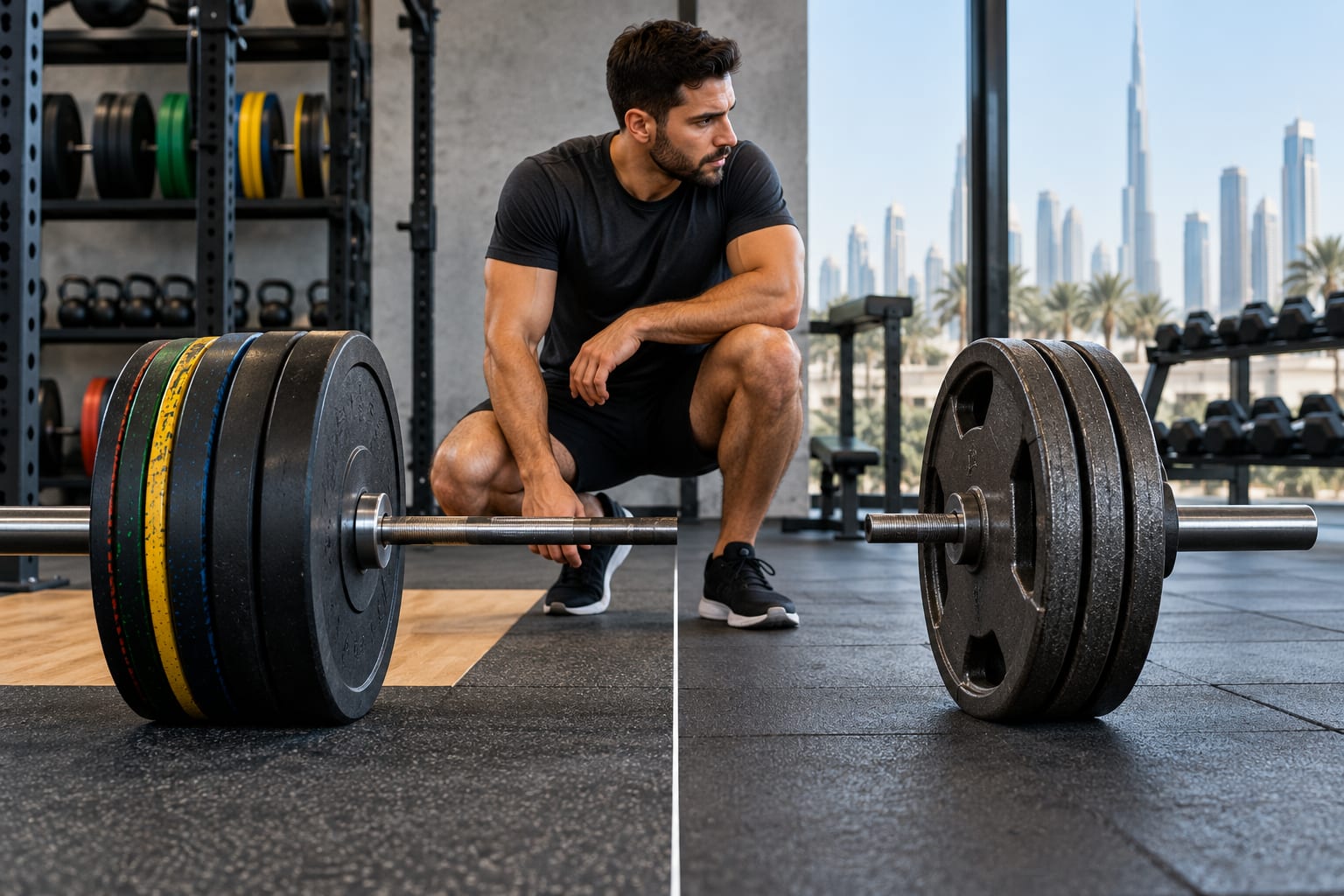 Bumper Plates vs Iron Plates Saudi Arabia: Noise, Durability, Floor Protection & Buying Guide 