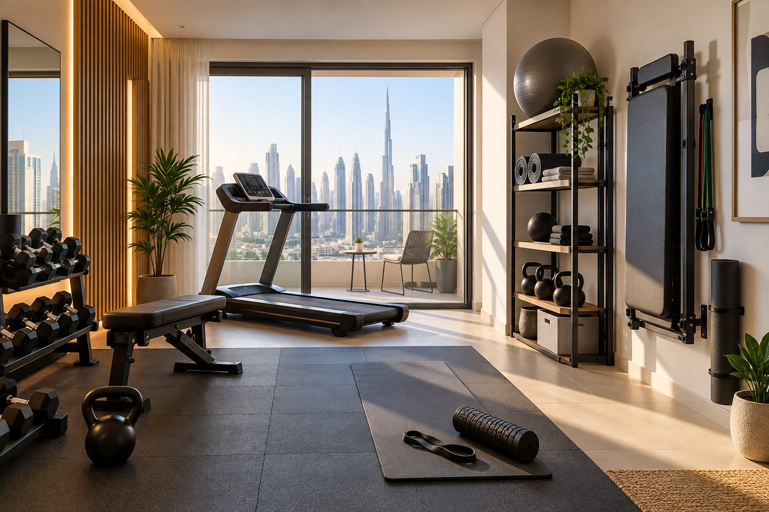 Home Gym Setup for Small Apartments in Saudi Arabia: Equipment, Space & Storage Guide