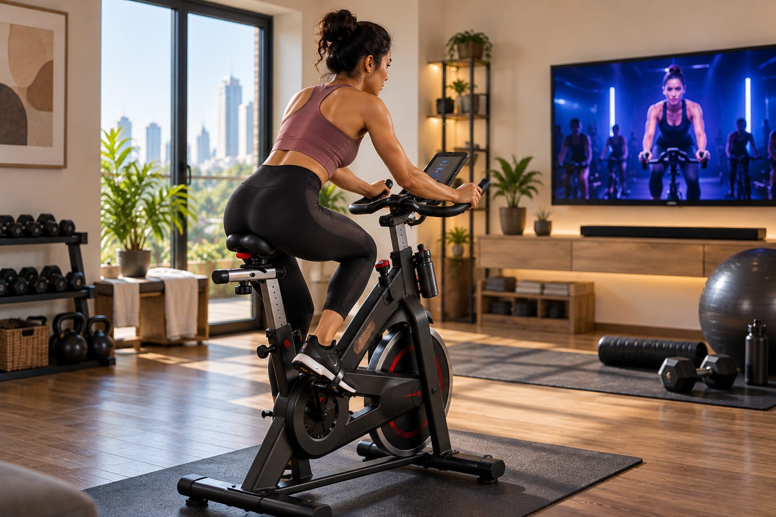 Spin Bike Class at Home: How to Set It Up
