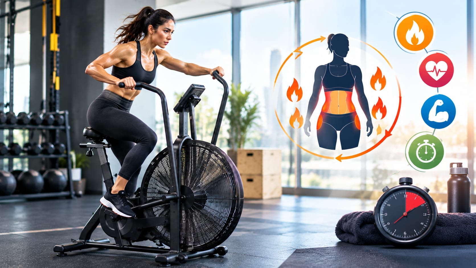 How an Air Bike Helps You Burn More Fat in Less Time