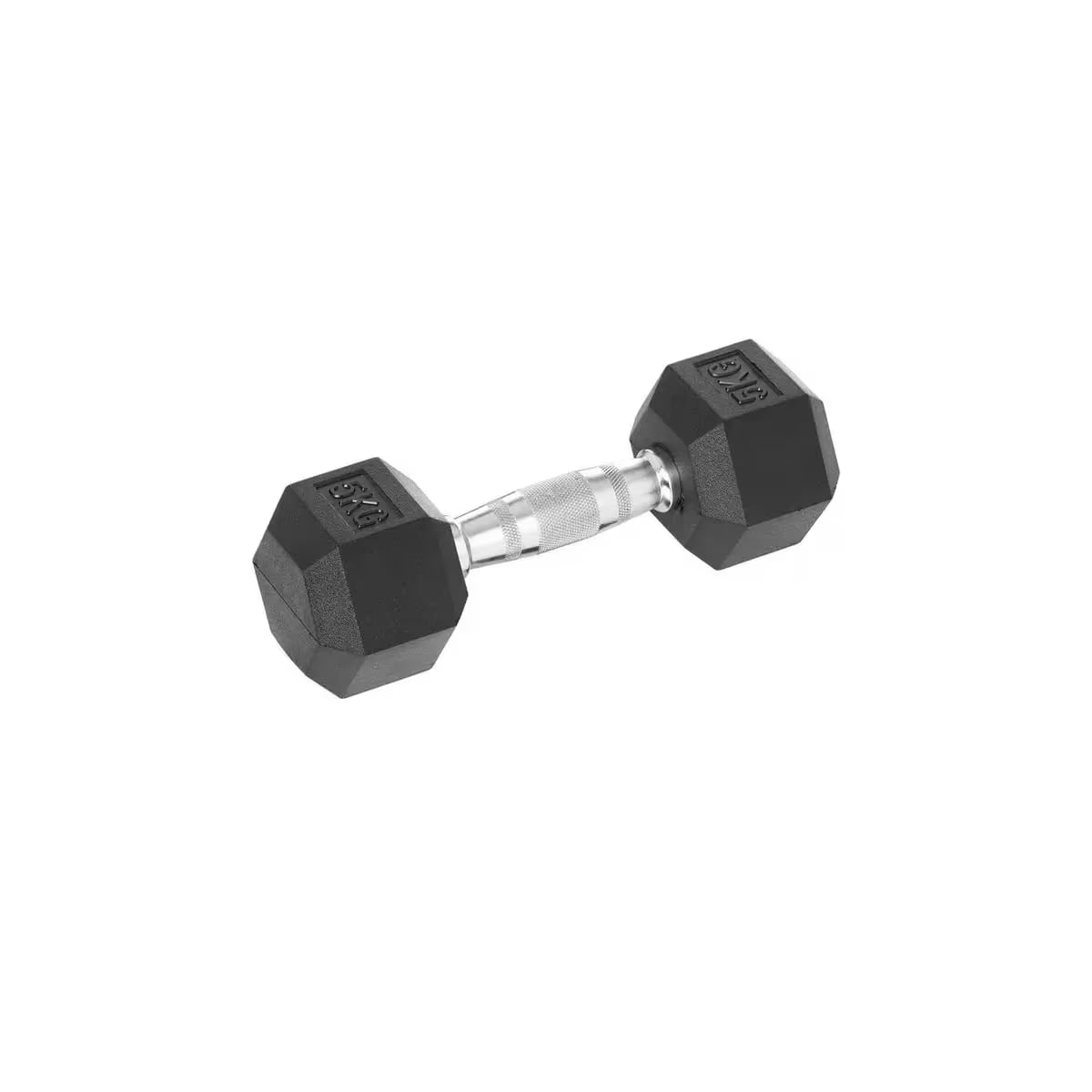 Murano Rubber Hex Dumbbell Pair, 5 Kg