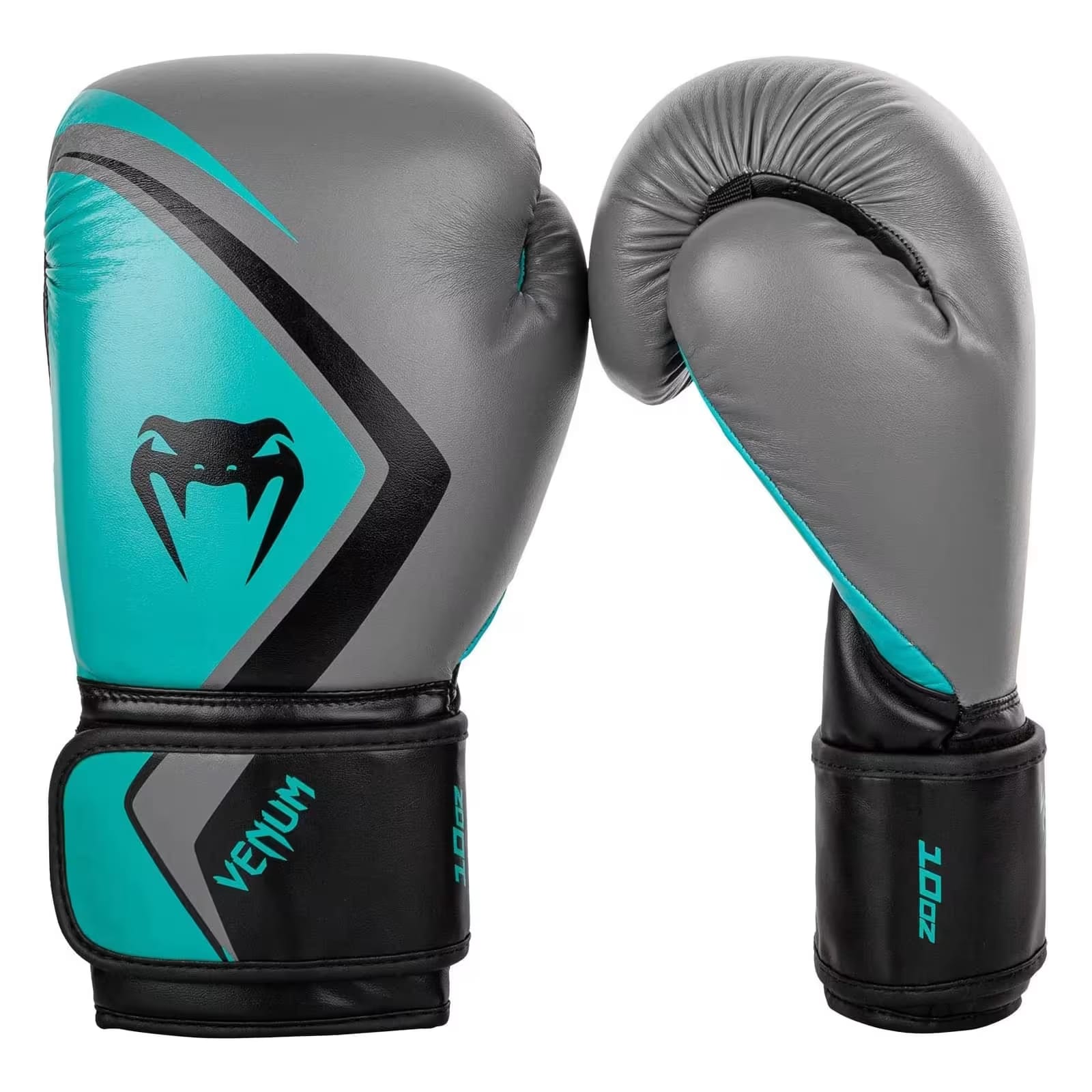 Venum Contender 2.0 Boxing Glove, Grey/Turquoise/Black