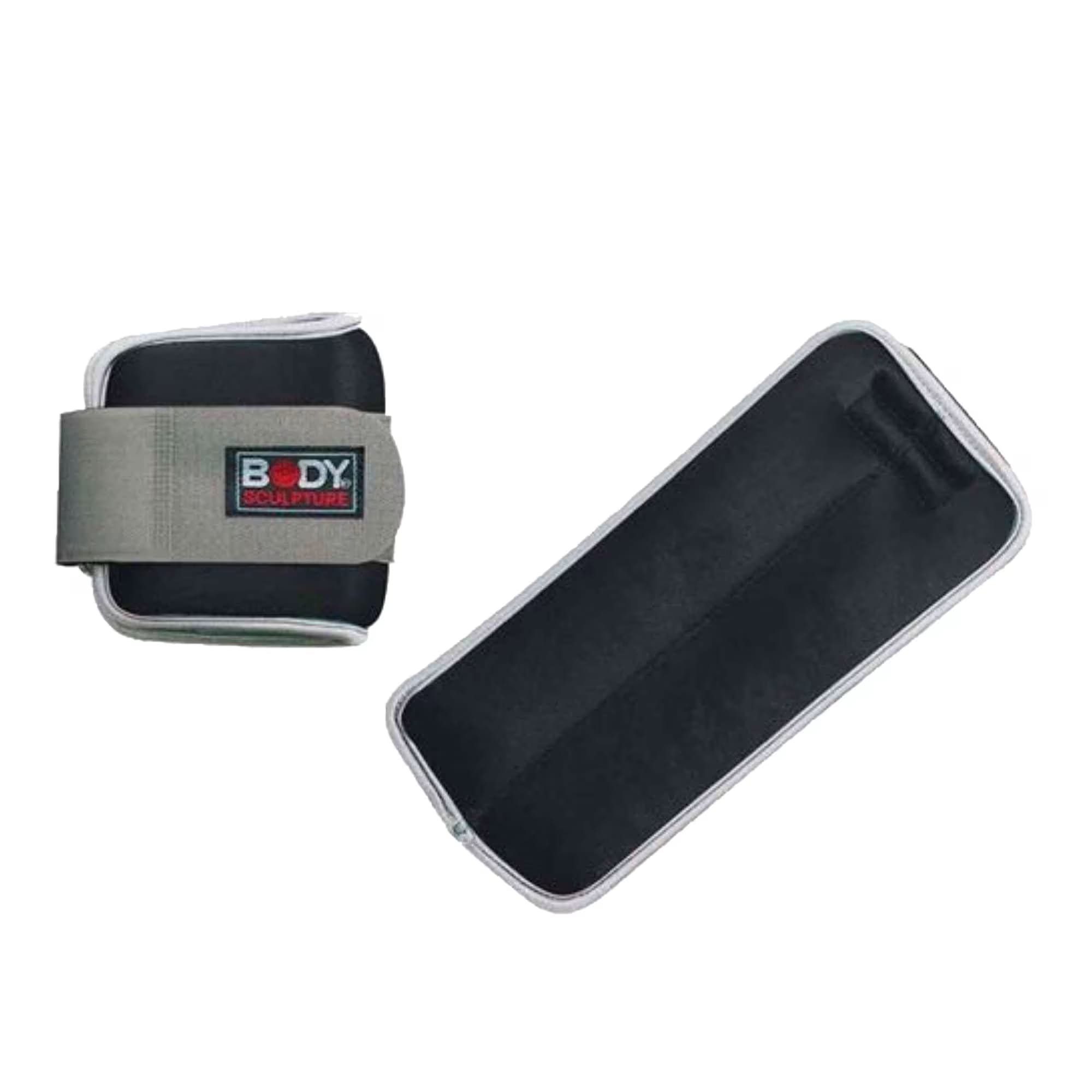 Body Sculpture Softway Ankle Weights, Grey/Purple, 2lb/1Kg