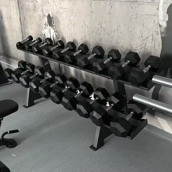 Murano Rubber Hex Premium Dumbbell 2.5KG TO 50 KG (1050KG -20 Pairs)
