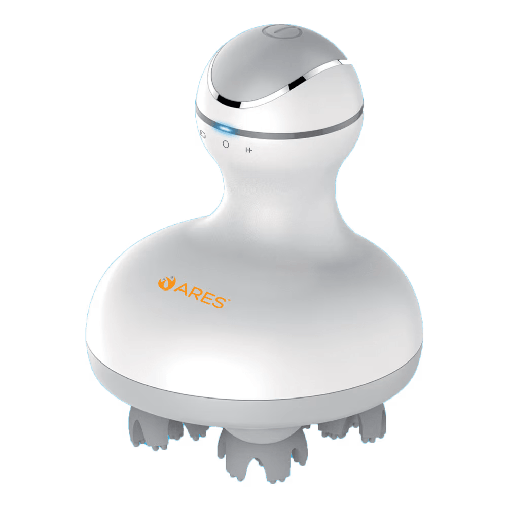 ARES iScalp, Head and Body Portable Waterproof Massager, 4 Heads with 84 Nodes